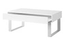 Konferenční stolek Apulia 100 cm bílý se zásuvkou jedinečný design jednoduchá konstrukce deska odolná proti polití