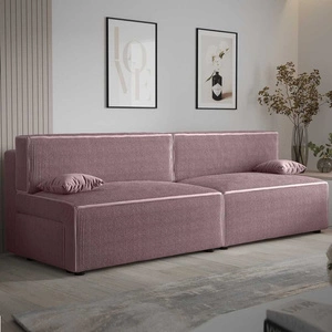 Rozkládací pohovka Brandon XL heather moderní design a široká funkčnost trojrozměrná tkanina s výraznými pruhy