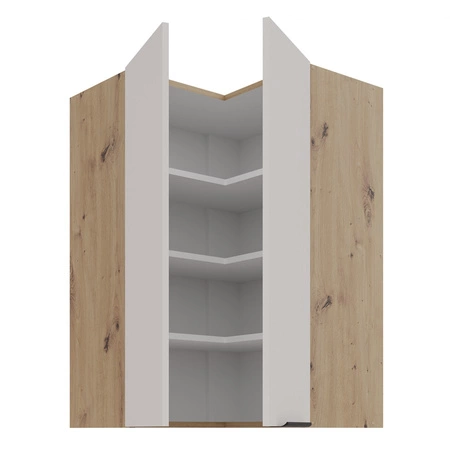 Soela 60x60 GN-90 2F rohová kuchyňská nástěnná skříňka kovová hrana úchytka skříňka odolná proti vlhkosti a poškození