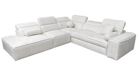 Rohová sedací souprava s funkcí spaní Viano IX šedá levostranná stylová rohová sedací souprava s kontejnery na lůžkoviny ideální kus nábytku do velkého obývacího pokoje