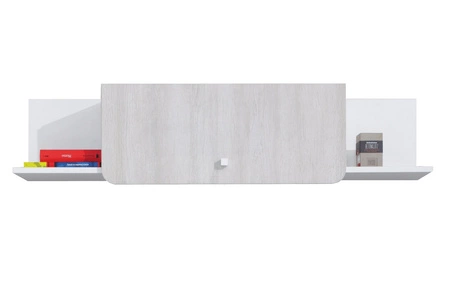 Nábytková sestava Arona bílá / dub wilton bílá / šedá ideální do dětského nebo studentského pokoje v módním stylu