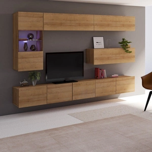 Komoda Apulia IV dub zlatý Výjimečně stylová komoda s jednoduchými zásuvkami, která se hodí do každého interiéru