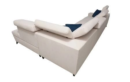 Kelly Elegantní XI šedá pravostranná rohová pohovka s funkcí spaní Stylová a pohodlná rohová pohovka z odolné tkané látky