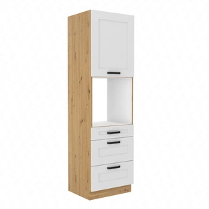 Kuchyňský podstavec Luis 60 DPS-210 3S 1F skříňka se zásuvkami pro instalaci trouby odolné proti páře, rozlití a teplu