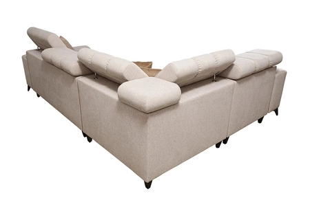 Rohová sedací souprava s funkcí spaní Bolmso II modrá levá rohová sedací souprava s kontejnerem na ložní prádlo s plnovýsuvnou zásuvkou v boční části nábytku