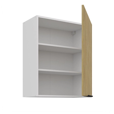 Sada kuchyňského nábytku Cremona 260 cm elegantní kuchyňské skříňky v jemných a přírodních barvách úchyty s kovovými hranami