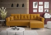Rohová pohovka s funkcí spaní Wilkins mustard pravá stylový a moderní design který se hodí do každého interiéru