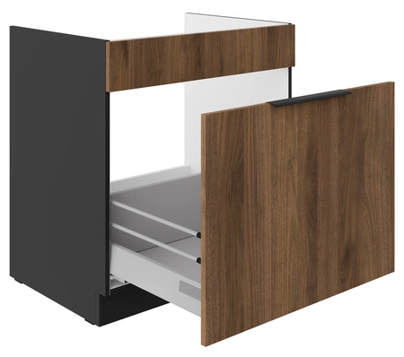 Kuchyňská dřezová skříňka se zásuvkou Brianza 80 ZL 1S BB hrany úchytek skříňky odolné proti vlhkosti a poškození