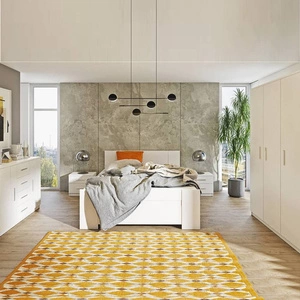 Ložnicová sestava nábytku Rico bílá nadčasový design ložnicová sestava nábytku z vysoce kvalitní laminované desky