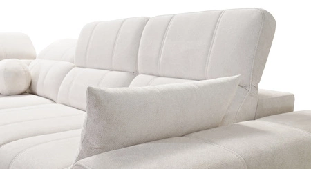 Rohová pohovka s funkcí spaní Penejos VIII zelená pravostranná stylová rohová rozkládací pohovka z odolné tkaniny