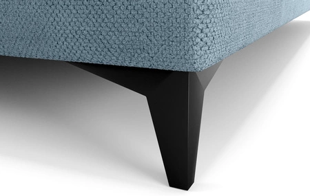 Kontinentální postel Norco 160x200 modrá stylová postel s úložným boxem osvětlení v čele postele dodává jedinečný nádech