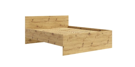 Postel Maxione 160x200 cm dub artisan ideální postel do ložnice pro milovníky minimalistického uspořádání vysoké pohodlné čelo