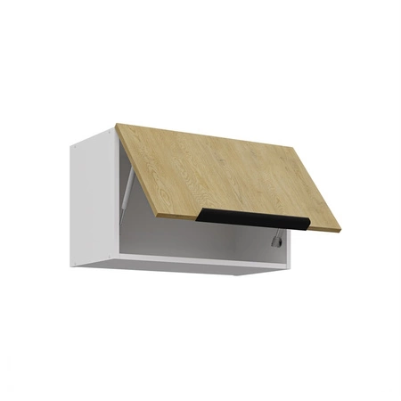 Sada kuchyňského nábytku Cremona 260 cm elegantní kuchyňské skříňky v jemných a přírodních barvách úchyty s kovovými hranami