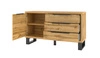 Komoda Halle 144 cm dub wotan funkční ideální do interiérů v industriálním a loftovém stylu stabilní kovová základna