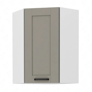 Rohová kuchyňská nástěnná skříňka Ponza 60x60 GN-90 1F skříňka odolná vůči páře, vysoké teplotě a rozlitým tekutinám