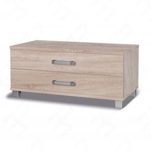 RTV skříňka Maximus 100 cm světlý dub sonoma se zásuvkami moderního designu a zásuvkami na válečkových pojezdech