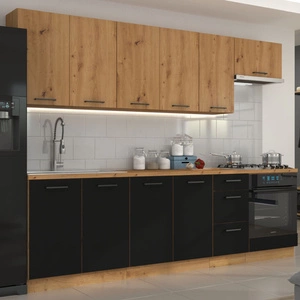 Sada kuchyňského nábytku Monza 260 cm Neobvyklé kuchyňské skříňky dokonale zapadnou do interiéru každé kuchyně