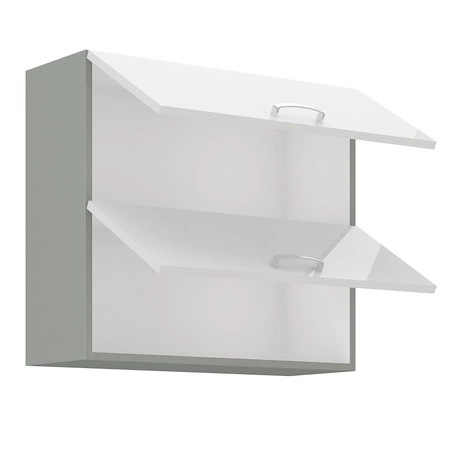 Závěsná kuchyňská skříňka Bianka 80 GU-72 2F skříňka odolná proti páře vysoké teplotě a rozlité tekutině