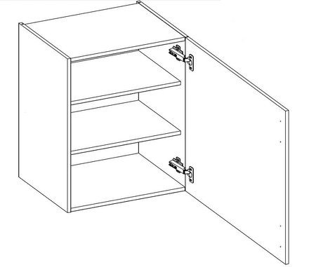 Sada kuchyňského nábytku Silver 150 cm skříně vypadají skvěle v klasických i moderních skandinávských interiérech