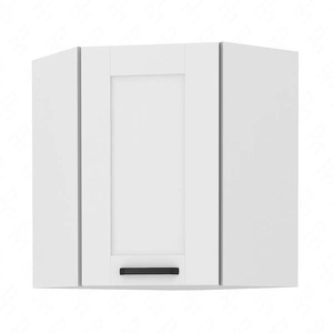 Rohová kuchyňská nástěnná skříňka Livio 60x60 GN-72 1F odolná vůči páře, teplu a rozlitým tekutinám