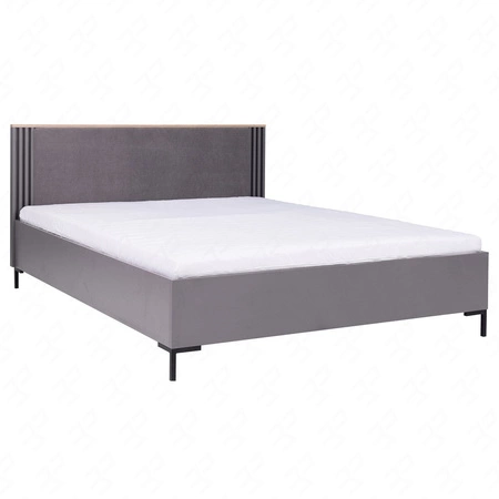 Ložnicová sestava nábytku Estan dub světlý / antracit nadčasový design ložnicová sestava nábytku prostorná posuvná skříň se zrcadlem