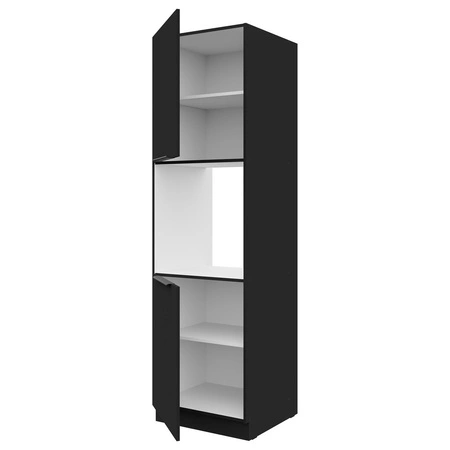 Kuchyňský podstavec Black 60 DP-210 2F skříňka na troubu kovové úchyty skříňka odolná proti vlhkosti a poškození