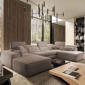 Rohová sedací souprava s funkcí spaní Viano VI světle hnědá levé provedení rohová sedací souprava pro moderní uspořádání dvě nádoby na lůžkoviny