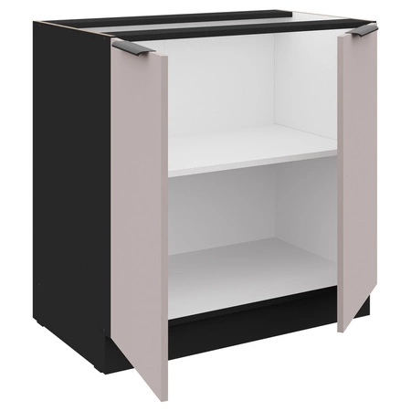 Brianza / Tarraco 260 cm sada kuchyňského nábytku kovové hrany úchytek skříňky vypadají skvěle v moderních interiérech