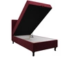 Vínová kontinentální postel Melba 120x200 v moderním skandinávském stylu s čalouněným čelem postele s úložným boxem