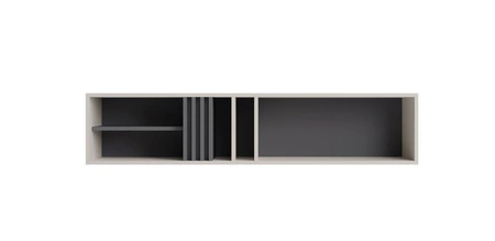 Nábytková sestava Estan béžová / antracitová inovativní nábytek do obývacího pokoje a obývacího pokoje v moderním stylu