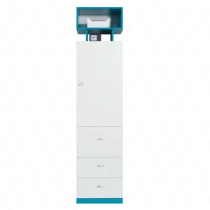 Mobi 45 cm knihovna bílá / tyrkysová bezproblémové používání a trvanlivost stylový a funkční doplněk do pokoje pro mladé