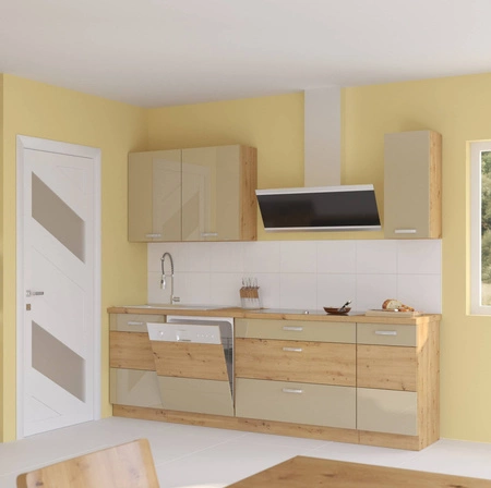 Sada kuchyňského nábytku Arton 230 cm Skříňky vypadají skvěle v moderních i klasických interiérech