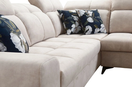 Rohová sedací souprava s funkcí spaní Buffalo III hnědá pravý roh pohodlná s estetickou úpravou s kontejnery na lůžkoviny