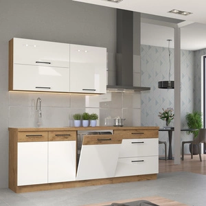 Sada kuchyňského nábytku Vento 220 cm Skříňky vypadají skvěle v klasických i moderních interiérech