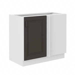 Přídavná rohová kuchyňská linka Silver 105 ND 1F BB skříň napravo je odolná vůči páře vysoké teplotě a rozlité kapalině