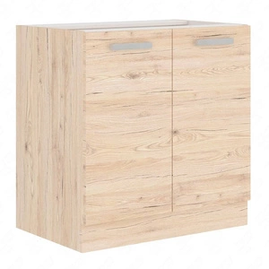 Stojací kuchyňská skříňka s policí Borno 80 D 2F BB skříň odolná proti páře vysoké teplotě a rozlité kapalině