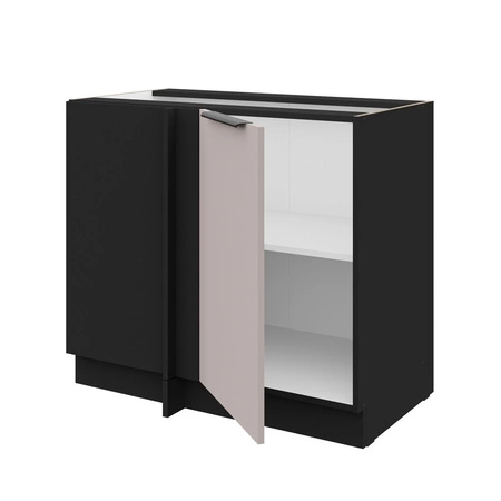 Rohová kuchyňská linka Tarraco 105 ND 1F BB levá kovová hrana úchytky skříňka odolná proti vlhkosti a poškození