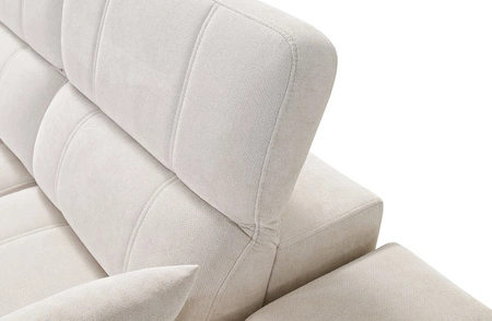 Rohová sedací souprava s funkcí spaní Penejos IX zelená levá stylová rohová sedací souprava s kontejnery na lůžkoviny pohodlné nastavitelné opěrky hlavy