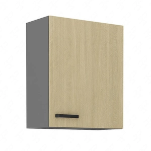 Kuchyňská nástěnná skříňka Chevron 60 G-72 1F s dekorativním dekorem rybí kosti Skříňka odolná proti vlhkosti a poškození