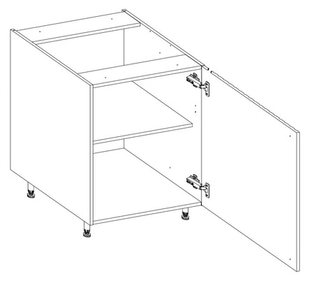 Sada kuchyňského nábytku Verdi 260 cm kuchyňský nábytek odolný proti vlhkosti páře a poškození kovové úchytky
