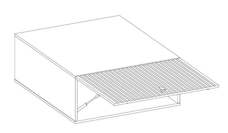 Szafka okapowa Style 60 GU-36 1F szafka kuchenna odporna na parę wodną wysoką temperaturę i rozlaną ciecz