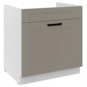 Kuchyňská dřezová skříňka se zásuvkou Ponza 80 ZL 1S BB skříňka odolná proti páře, rozlití a teplu