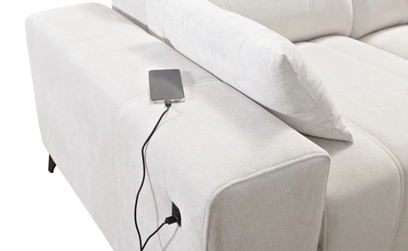 Rohová sedací souprava s funkcí spaní Penejos II losos ponechává pohodlí při každodenním odpočinku Rohová sedací souprava s kontejnerem na lůžkoviny