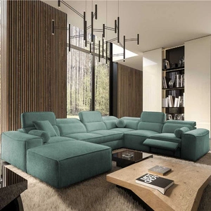 Rohová sedací souprava s funkcí spaní Viano VIII Lux patina levé provedení rohové sedací soupravy s výsuvnou podnožkou nádoby na lůžkoviny