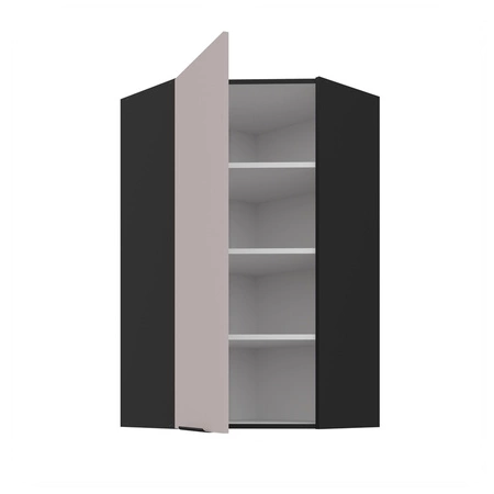 Tarraco rohová kuchyňská nástěnná skříňka 60x60 GN-108 1F kovová hrana úchytka skříňka odolná proti vlhkosti a poškození