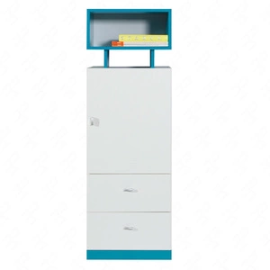 Mobi nízká knihovna 45 cm bílá / tyrkysová bezproblémové používání a trvanlivost stylový a funkční doplněk do pokoje pro mladé