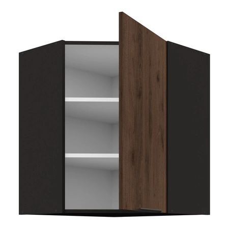 Brianza rohová sestava kuchyňského nábytku 310x250 cm kovové hrany úchytek skříňky vypadají skvěle v moderních interiérech