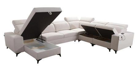 Kelly Sleek VIII rozkládací pohovka levandulová růžová levá strana stylové rohové pohovky do obývacího pokoje poskytuje pohodlí při relaxaci