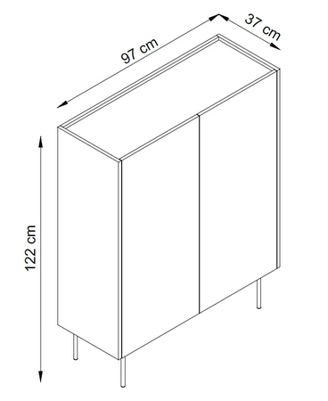 Nábytková sestava Vellore béžová elegantní nástěnná skříňka s minimalistickým designem decentně snížené desky jsou ozdobou nábytku