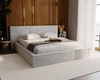 Čalouněná postel Palise 180x200 šedá jasan Stylová postel s úložným prostorem na lůžkoviny Pohodlný podhlavník zaujme svým elegantním designem